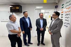 بازدید نماینده هیأت رئیسه دانشگاه علوم پزشکی شیراز از بیمارستان حضرت فاطمه الزهرا (س) شهر مهر